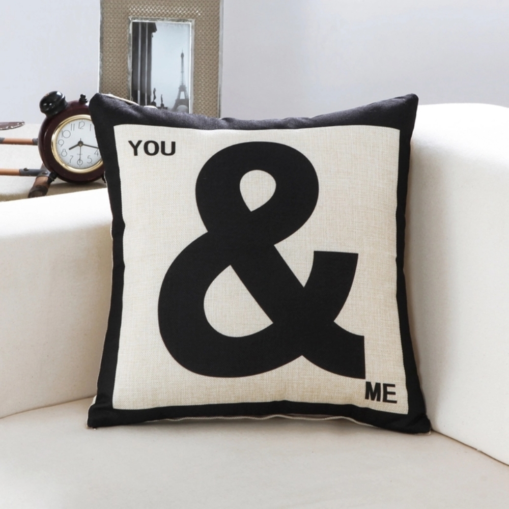 You & Me Pillow Cover